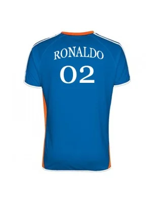 blue football player t-shirt